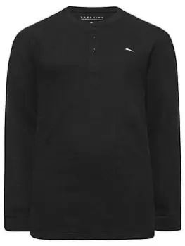Image of BadRhino Long Sleeve Waffle T-Shirt - Black, Size 2XL, Men