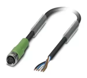 Image of Phoenix Contact Sac-5P- 5,0-115/m 8Fsb Sensor Cord, 5P, M8 Rcpt-Free End, 5M