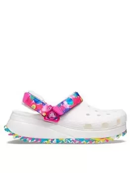 Image of Crocs Solarized Hiker Clogs, White/Multi, Size 4, Women