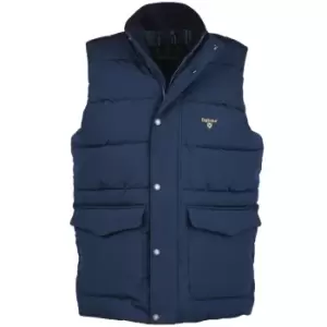 Image of Barbour Mens Riley Gilet Navy/Ivy Tartan Large