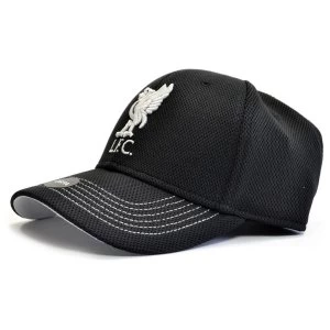 Image of Liverpool Fabric Detailed Liverbird Baseball Cap Black Gustav