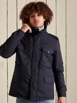 Image of Superdry New Military Jacket - Navy, Size L, Men