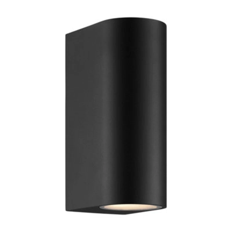 Image of Nordlux Dion Outdoor Aluminium Wall Light Weatherproof Black,mains