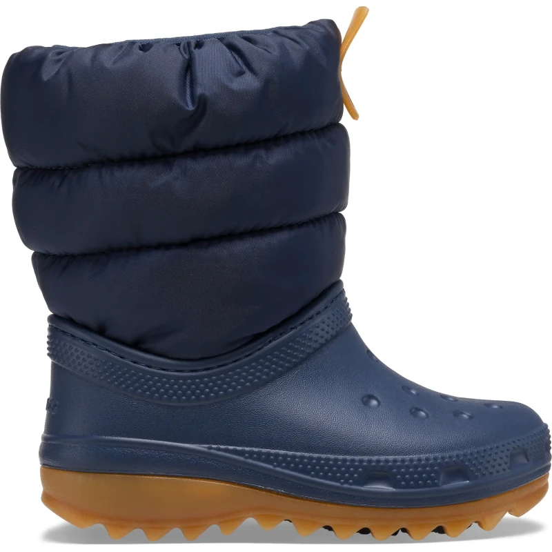 Image of Crocs Kids Toddler Classic Neo Puff Boot Boots Navy / Gum C8