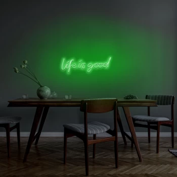 Image of Life Is Good - Green Green Wall Lamp