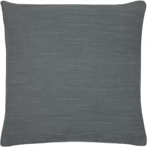 Image of Dalton Slubbed Cushion Charcoal / 43 x 43cm / Polyester Filled