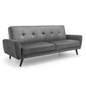 Image of Julian Bowen Monza 3 Seater in Dark Grey Velvet