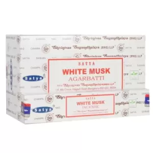 Image of 12 Packs of White Musk Incense Sticks by Satya