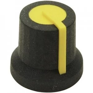 Image of Control knob Black yellow x H 16.8mm x 14.5mm Cliff