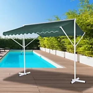Image of Outsunny Awning Shelter-Green/White