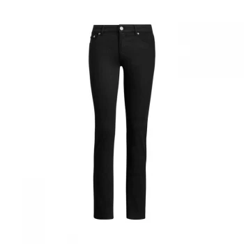 Image of Lauren by Ralph Lauren Midrise 5 Pocket Jeans - Black