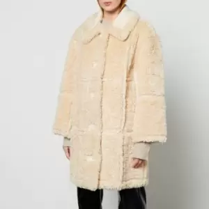 Image of Stand Studio Samira Faux Suede and Sherpa Coat - FR 40/UK 12