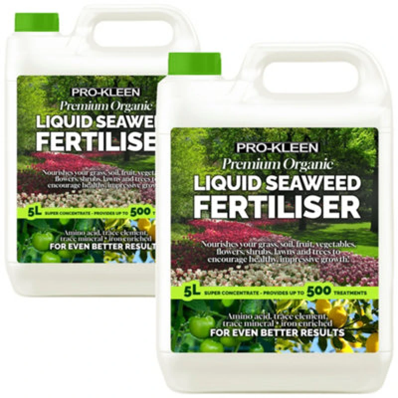 Image of ProKleen Liquid Organic Ascophyllum Seaweed Extract Fertiliser 2 x 5L Clear unisex