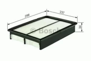 Image of Bosch 1987429180 Air Filter Insert S9180