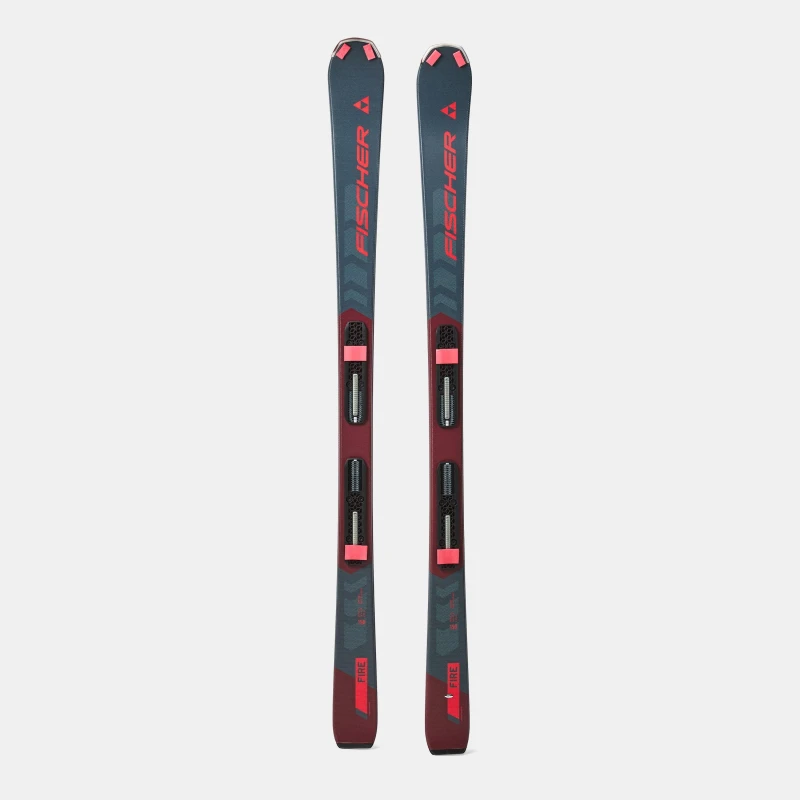 Image of Fischer Mens Fire Skis Black/Red male 160 cm