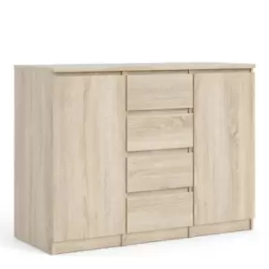 Image of Naia Sideboard 4 Drawers 2 Doors In Oak Effect Structure