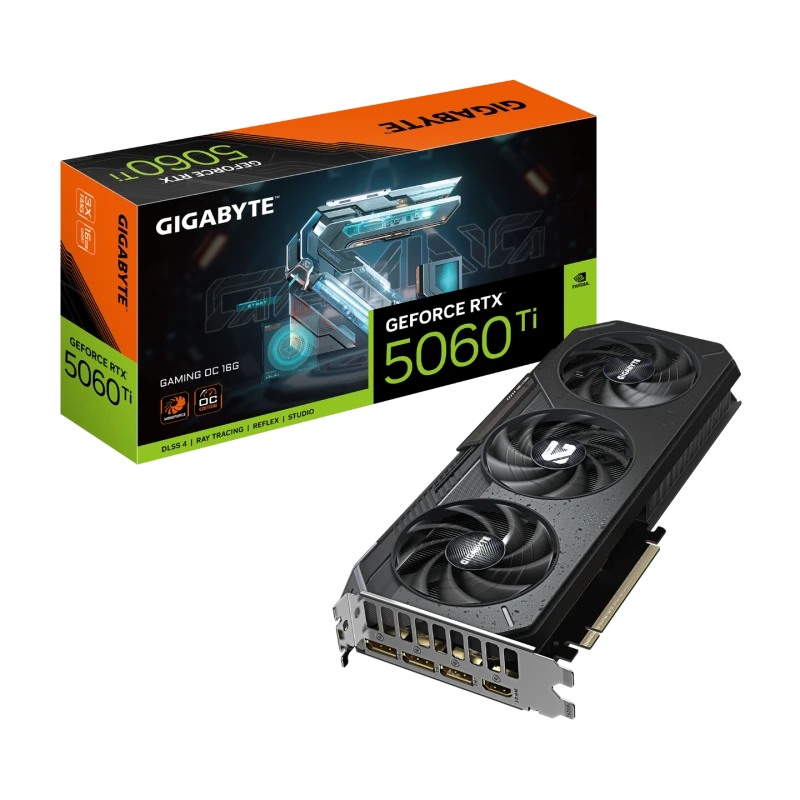 Image of Gigabyte GeForce RTX 5060 Ti GAMING OC 16GB Graphics Card - GV-N506TGAMING OC-16GD