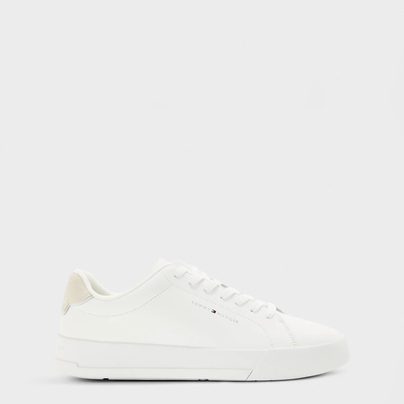 Image of Tommy Hilfiger Mens Court Trainers White male 8 (42)