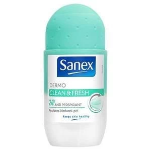 Image of Sanex Dermo Clean and Fresh 50ml Roll On