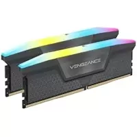 Image of Corsair Vengeance RGB 64GB (2X32GB) DDR5 PC5-44800C36 5600MHz Dual Channel Kit - Black (CMH64GX5M2B5600C36)