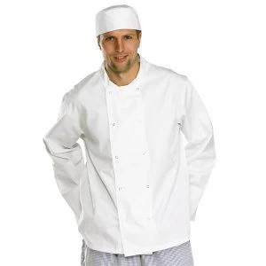 Image of Click Workwear Chefs Jacket Long Sleeve Small White Ref CCCJLSWS Up to