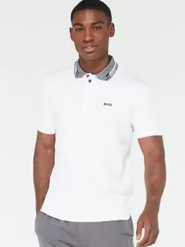 Image of BOSS Paddy 1 Regular Fit Polo Shirt - White Size M Men