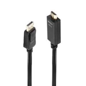 Image of Lindy 0.5m DisplayPort to HDMI 10.2G Cable