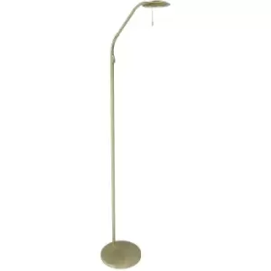 Image of Sienna Zenith LED Reading Lamp Brass Brushed, Plastic Matt