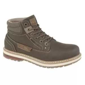 Image of Route 21 Mens 6 Eyelet Ankle Boot (8 UK) (Dark Brown)