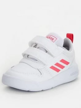 Image of adidas Tensaur Infant Trainers - White/Pink, Size 5