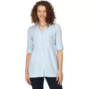 Image of Regatta Womens Nemora Roll Sleeve Blouse Shirt Dress 16 - Bust 40' (102cm)