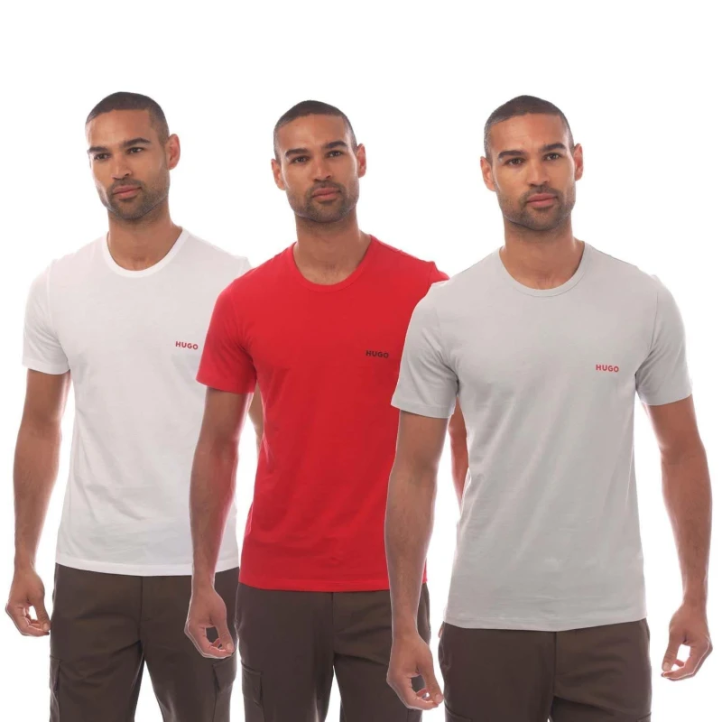 Image of Hugo 3 Pack of T-Shirts Multi Colour male S