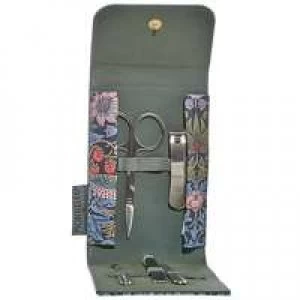 Image of MORRIS and Co Strawberry Thief Manicure Set with Stainless Steel Accessories