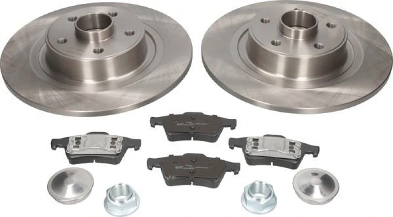 Image of MAPCO 47173 Brake disc and pads set Rear Axle, Brake Disc Type: solid, with wheel bearing Brake Set,disc brakes (3405)