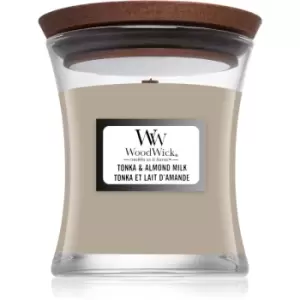 Image of Woodwick Tonka & Almond Milk Scented Candle 85g
