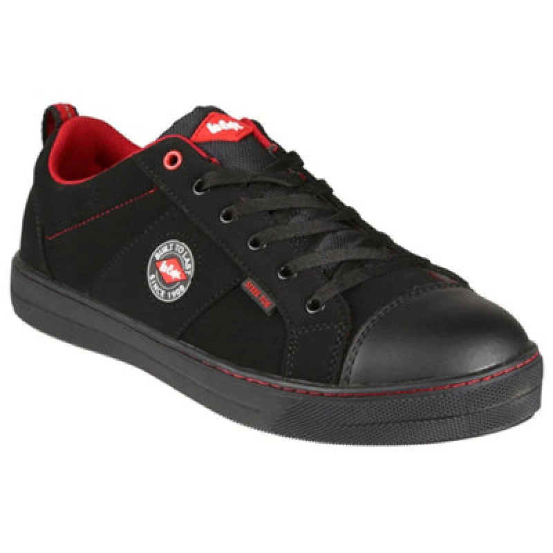 Image of Lee Cooper Workwear Lee Cooper Workwear Retro Baseball SB SRA Safety Shoes in Black Size: 5.5 Black 5.5 Unisex 5050217238708