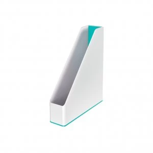 Image of Leitz WOW Magazine File Dual Colour WhiteIce Blue 53621051