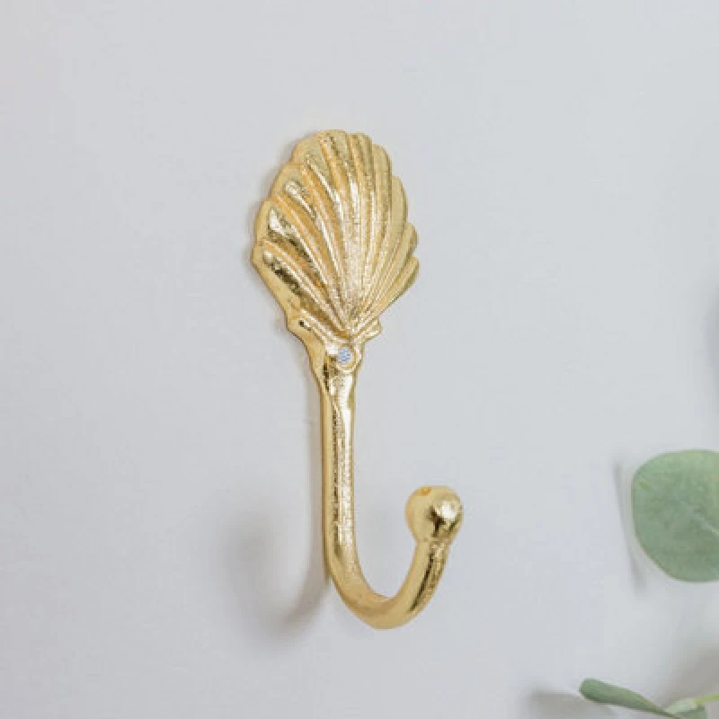Image of Melody Maison Gold Shell Wall Hook Gold