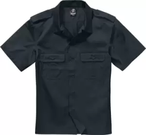 Image of Brandit Us 1/2 Shirt, black, Size L, black, Size L