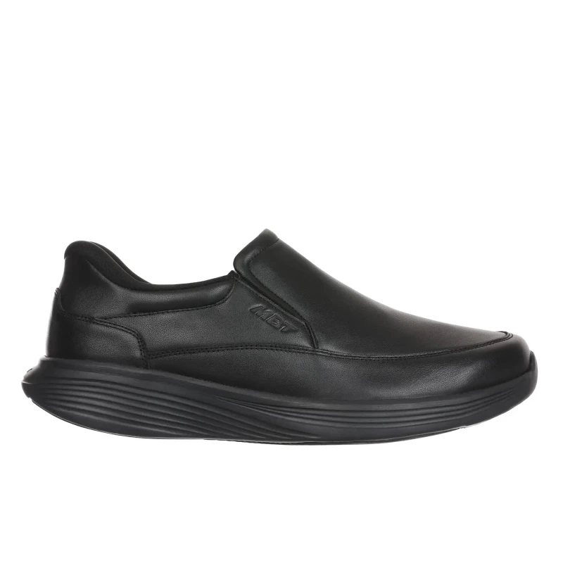 Image of MBT SF-2000 Nappa leather Mens Loafers Shoes - UK 9 - US 10 Men - EU 44 - Black - Size:UK 9