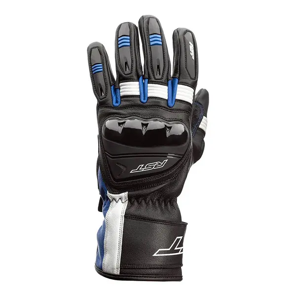 Image of RST Pilot Gloves Black Blue White Size 12