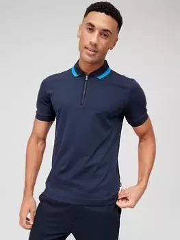 Image of Boss Polston 33 Slim Fit Polo Shirt - Dark Blue
