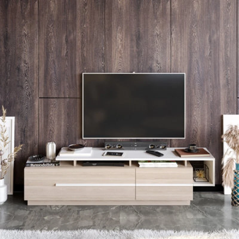 Image of Decorotika Pia TV Stand TV Unit For Tvs Up To 60" Cordoba & White