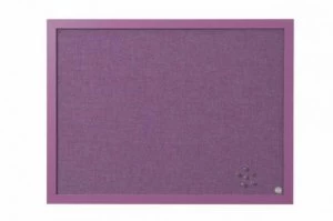 Image of Bi-Office Lavender Purple Notice Board 60x45