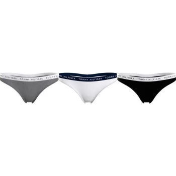 Image of Tommy Bodywear 3P THONG - Grey/Wht/Blk