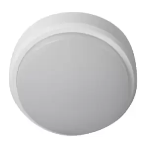 Image of Robus Ohio White/Black Trim 12W Circular Bulkhead - Warm White