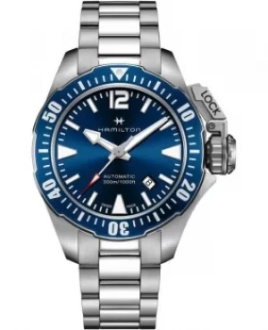 Image of Hamilton Khaki Navy Frogman Automatic Blue Dial Mens Watch H77705145 H77705145