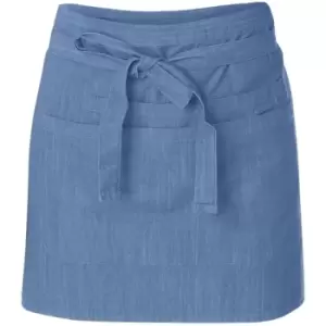 Image of Dennys Unisex Adults Denim Waist Apron With Pocket (One Size) (Light Blue) - Light Blue