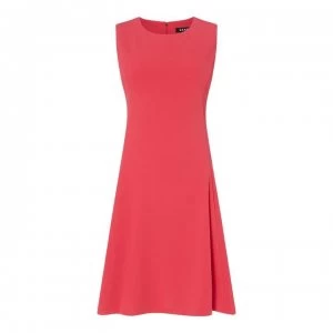 Image of DKNY Slim Line Fit and Flare Dress Ladies - Hot Pink