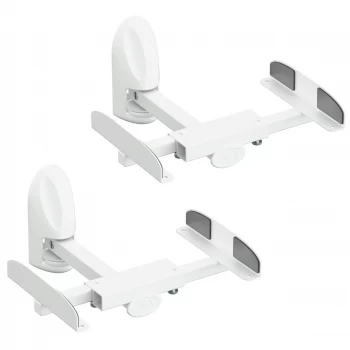 Image of AVF Side Clamp Speaker Wall Mounts - White